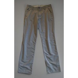 Under Armour Golf Pants Trousers Stretch Embroidered Logo Gray Men's 32x32 JBHS